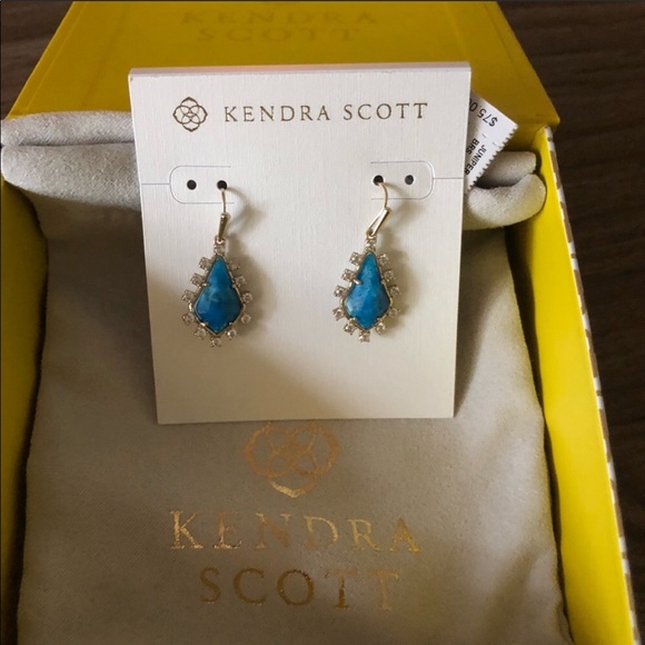 Kendra Scott Juniper Drop Earrings . NWT - Picture 3 of 4